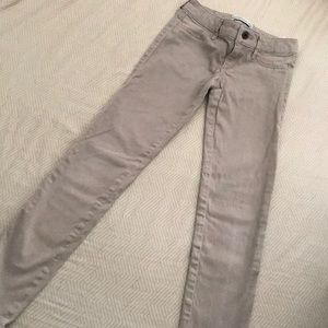 Abercrombie kids tan stretch jeans 12 slim